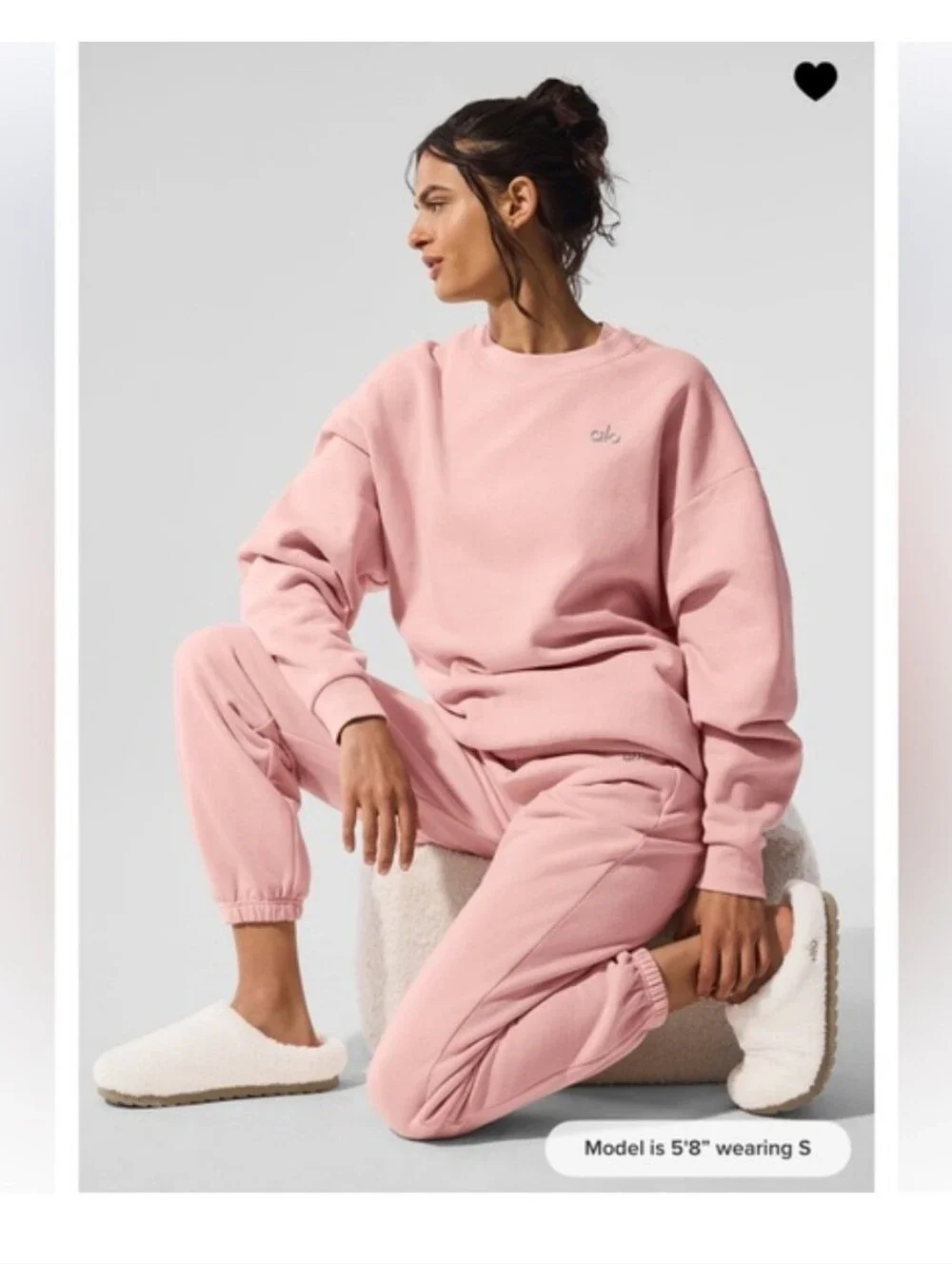 Alo Yoga Pink Quartz Jogger Sweatpants